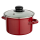 Garnek i rondel Altom Garnek emaliowany 16 cm 1,4 l pokrywka merlot indukcja